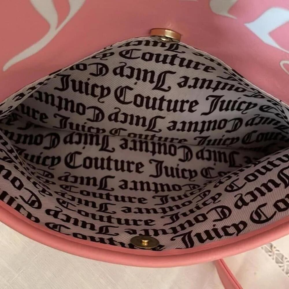 EUC Juicy Couture Pink Crossbody & NWT Card Case Key Fob Bundle - Picture 5 of 6